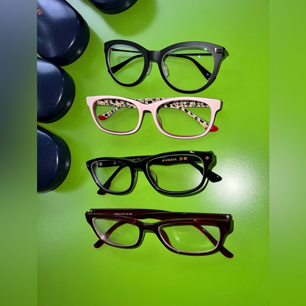 Goggles4u 4 pair Frames Prop costume prescription eyeglasses custom glasses EUC